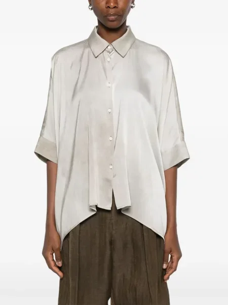 Top Uma Wang cu mâneci scurte