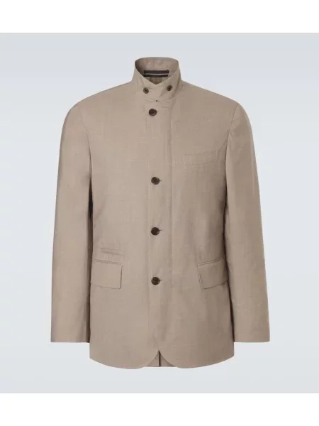 Volnena jakna Dunhill siva