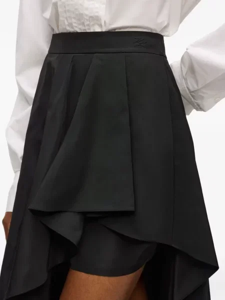 Fustă Karl Lagerfeld asimetrică negru