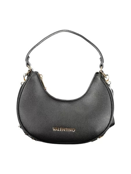 Lniana torebka crossbody Valentino Bags czarna