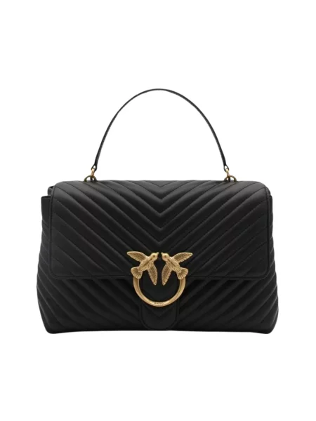 Torebka Pinko skórzana czarna