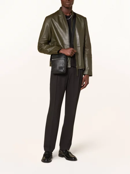 Torba crossbody Hugo skórzana czarna