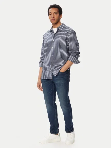 Calvin Klein Jeans Jeans hlače Classic Taper Fit modra