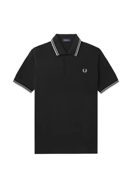Tricou polo Fred Perry cu dungi negru