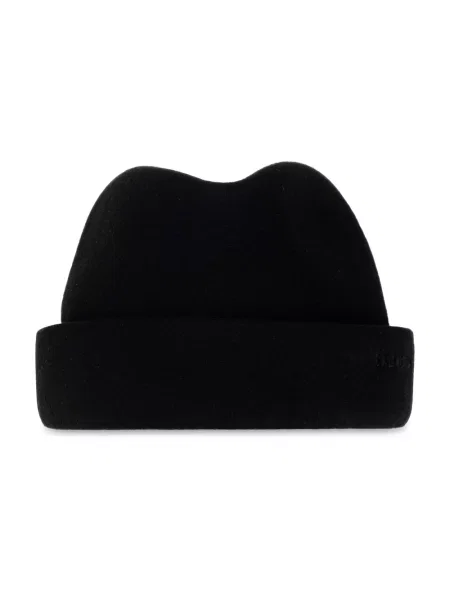 Czapka Balenciaga wełniana z logo czarna