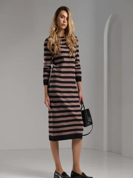 Сукня міді TrikoBakh коричневий