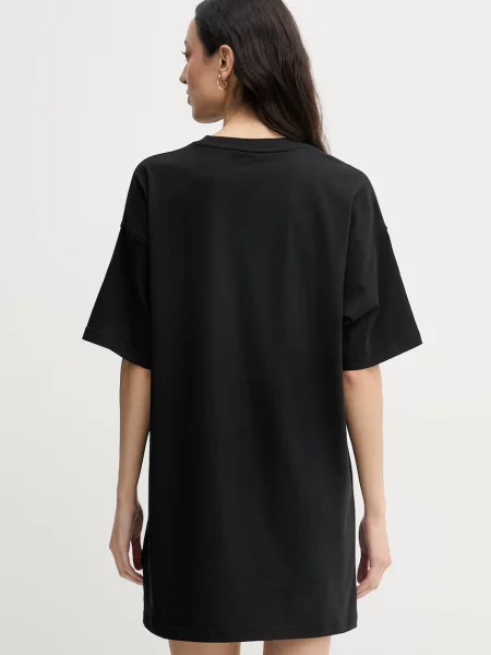Sukienka Calvin Klein Jeans Ss Woven Label Oversized Tee Dress Black M czarna