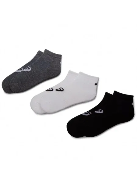 ASICS Quarter futó zokni 3 pár fekete/szürke/fehér. Méret: EU fehér