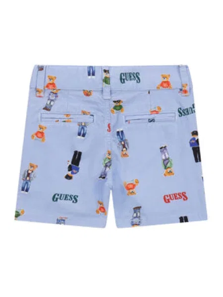 Guess Medžiaginiai šortai violetinė