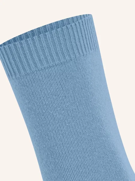 Falke Skarpety Cosy Wool Z Dodatkiem Wełny Merino blau niebieskie