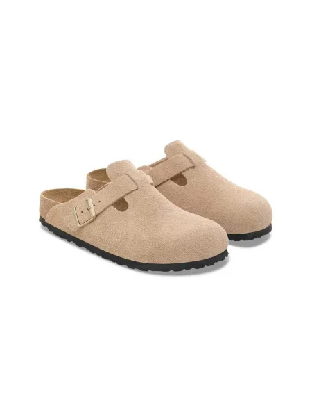 Sneakers Birkenstock Boston BS Suede Leather Sandcastle EUR 36 fekete