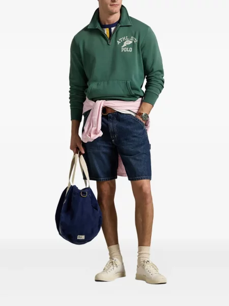 Szerokie polo Polo Ralph Lauren z przetarciami w paski czarne