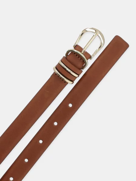 Кожаный ремень Boss с ремешками