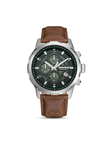 TIMBERLAND Analogové hodinky Chronograph Hampton Harbour' hnědá