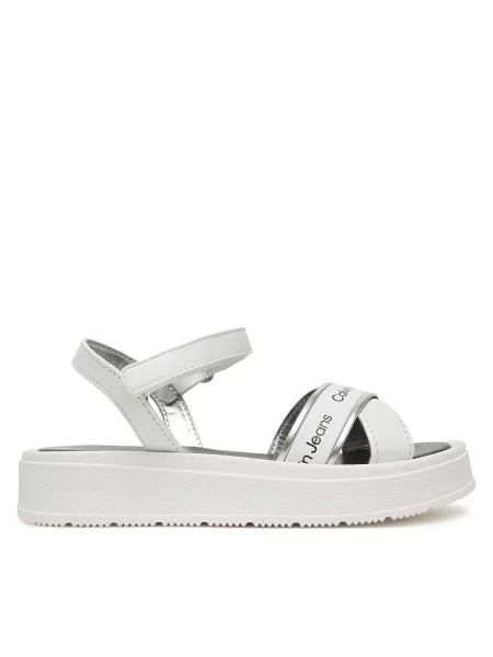 Otroški sandali Calvin Klein Jeans bela
