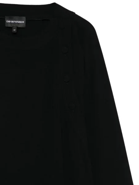 Długa bluzka Emporio Armani czarna