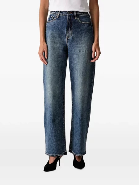 Blugi drepți Armani Exchange albastru