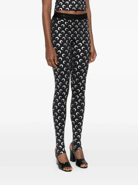 Leggings Marine Serre cu imagine negru