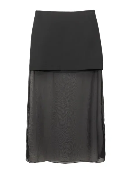 Pull&Bear Fustă negru