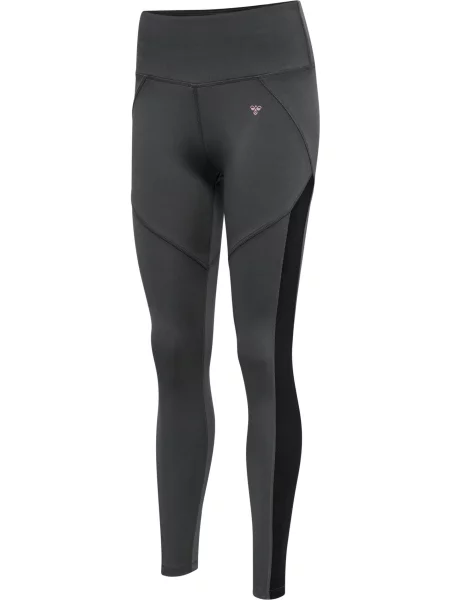 Legginsy z wysoką talią Hummel hmlnorma szare