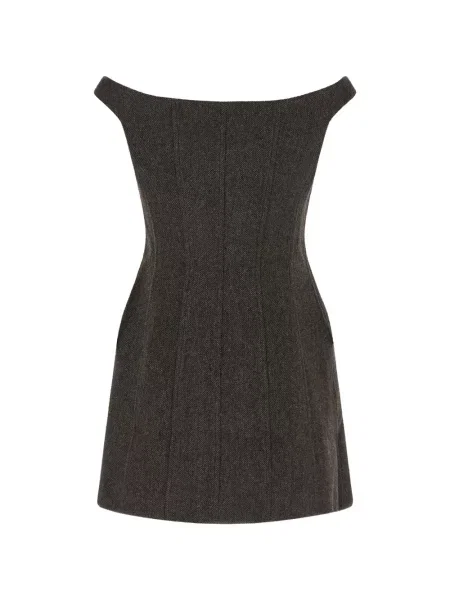 Gulerat rochie mini Self-portrait maro