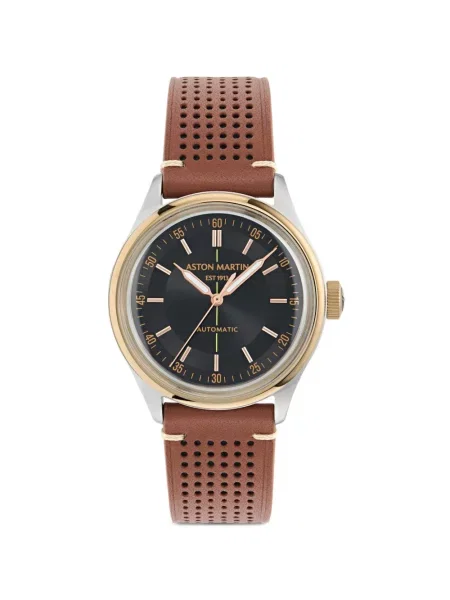 Bőr óra Aston Martin Watches fekete