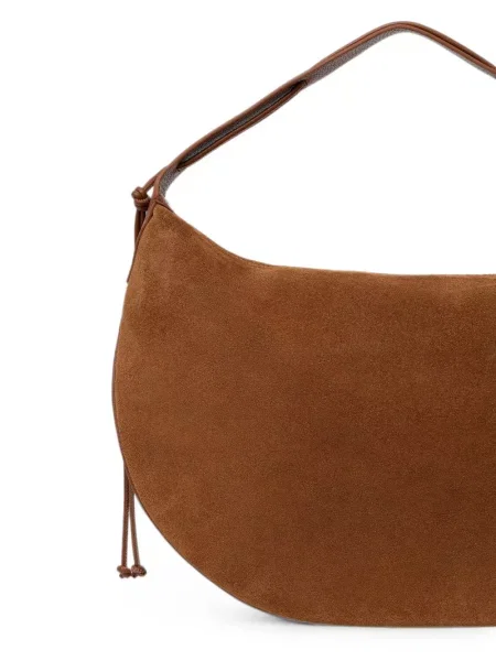 Τσάντα shopper Coccinelle σουέτ με σχέδιο καφέ