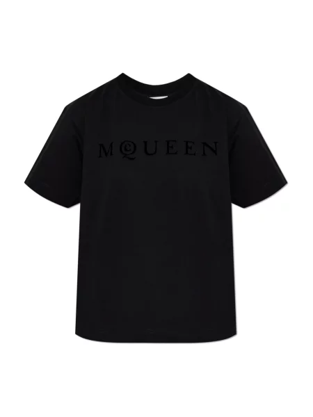 Koszulka Alexander Mcqueen z logo czarna