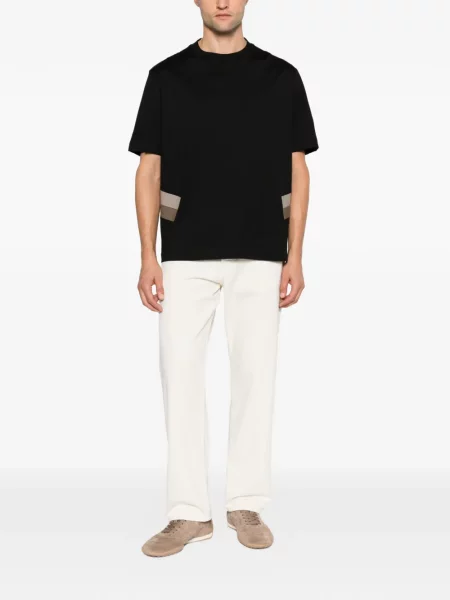 Tricou Low Brand cu dungi negru