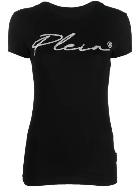 Tricou Philipp Plein de cristal negru