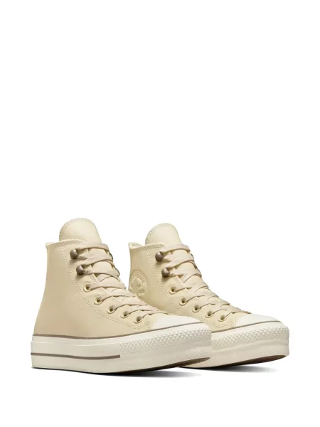 Sneakerși Converse Chuck Taylor All Star din piele cu autograf alergare negru
