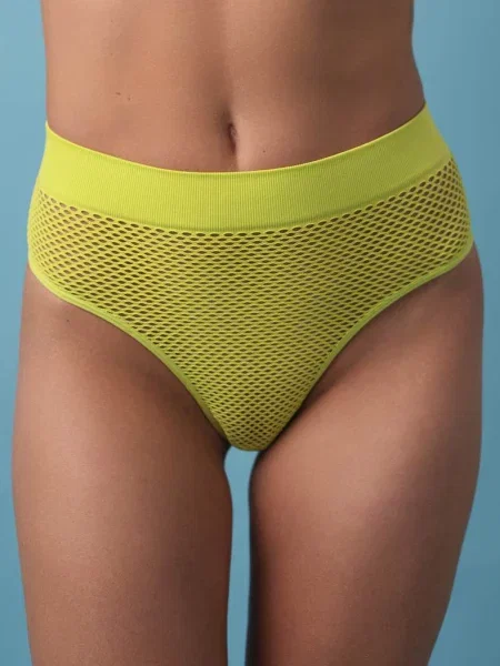 Женские прозрачные трусики жовті