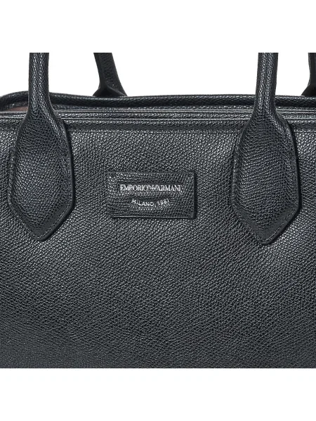 Kabelka Emporio Armani z ekologickej kože čierna