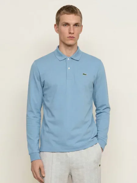 Lacoste Žerzejová Polokošile černošedá