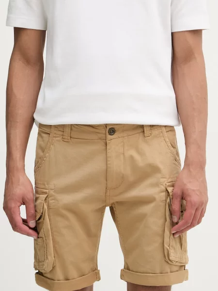 Krótkie szorty Alpha Industries beżowe