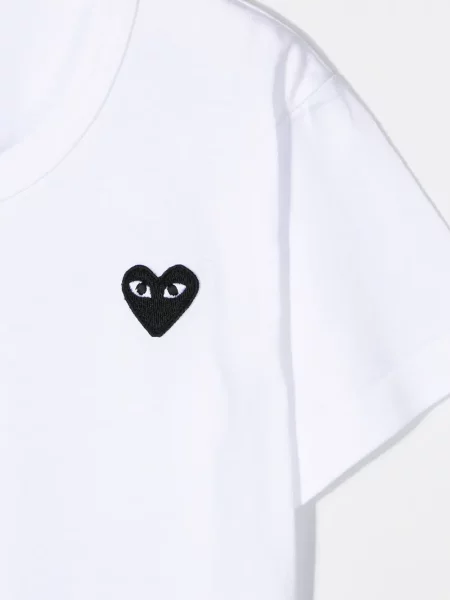 Koszulka dziecięca Comme Des Garcons Play biała