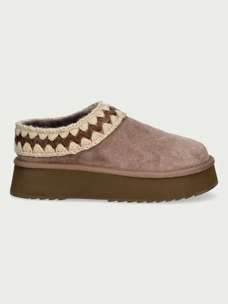 Mou капці замшеві Platform Clog Suede Leather St