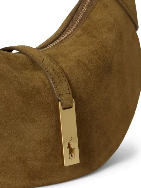 Замшева сумочка Polo Ralph Lauren коричневий