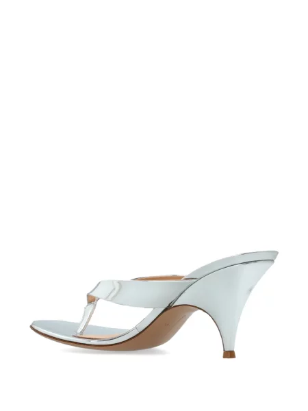 Sandale Gianvito Rossi din piele argintiu