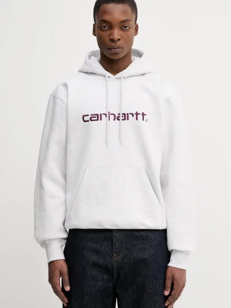 Свитер Carhartt Wip с капюшоном фиолетовый