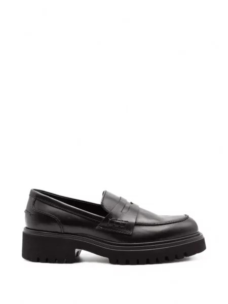 Pantofi loafer Guglielmo Rotta cu platformă negru