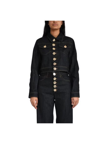 Kurtka jeansowa Dondup z 5 kieszeniami niebieska