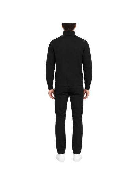Geacă Armani Exchange de lână cu guler înalt negru