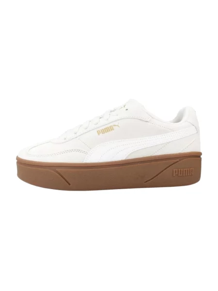 Sneakersy Puma Platform na platformie beżowe
