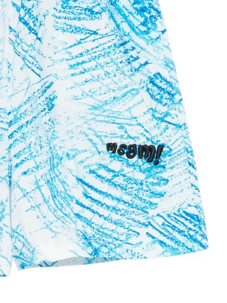 Pantaloni scurți copii Msgm alb