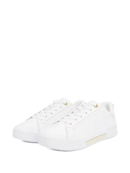 Fűzős csipkés sneaker Tommy Hilfiger fehér
