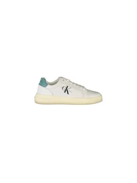 Calvin Klein Jeans sneakersy skórzane CHUNKY CUPSOLE MONOLOGO biały