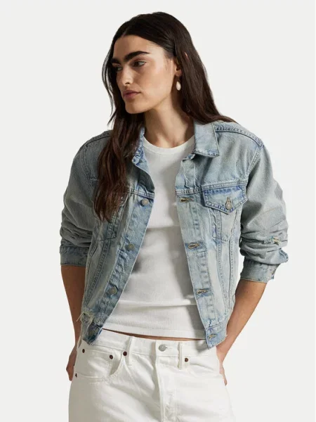 Kurtka przejściowa Polo Ralph Lauren klasyczna niebieska