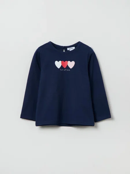 Дитячий Лонгслів OVS темно-синій синій