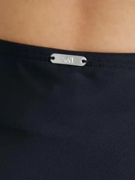Bikini Dkny cu talie înaltă negru